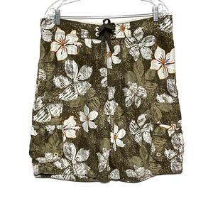 Aeropostale Board Shorts Mens S Hawaiian Floral Tropical Vacation Beach Cruise